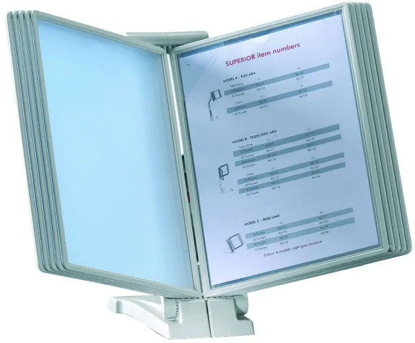 Q-connect A4 registration system desk frame light grey